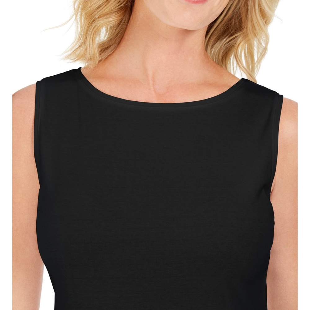 Karen Scott Petite Boat Neck Tank Top Sz PXL NWT - Picture 3 of 3